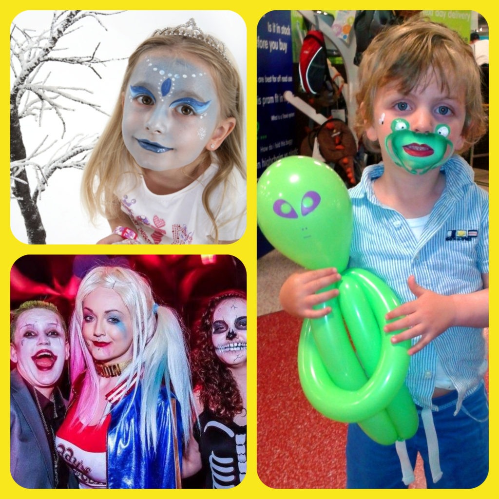 face painting, balloon twisting, derby, nottingham